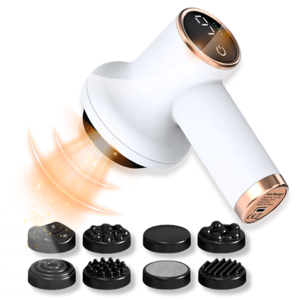 Aparat de Masaj Anticelulitic OOVI®, Portabil, 8 Capete Incluse, 9 niveluri de viteza, FORM